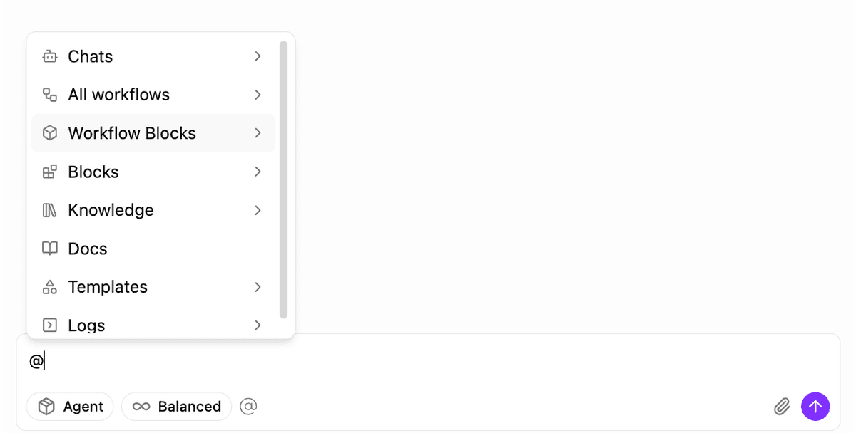 Copilot context menu showing available reference options