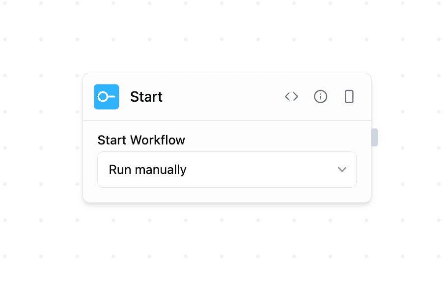 Starter Block with Manual and Chat Mode Options